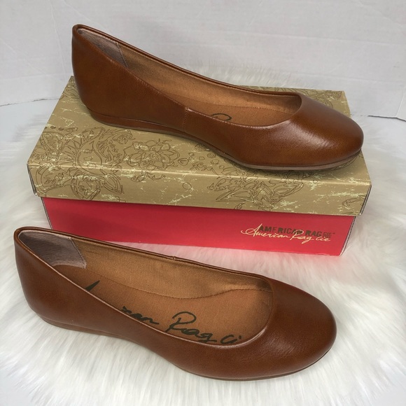 American Rag Shoes - American Rag Cognac Ellie Flat shoes size 9W
